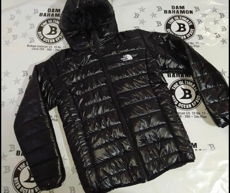Chaqueta norface brillante hombre