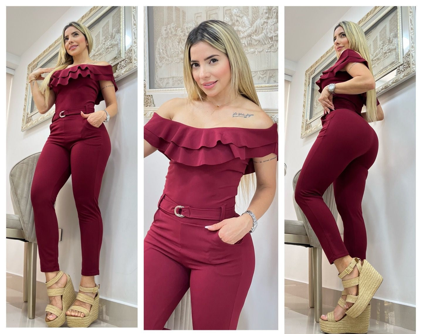 Enterizo de bolero en bengalina
