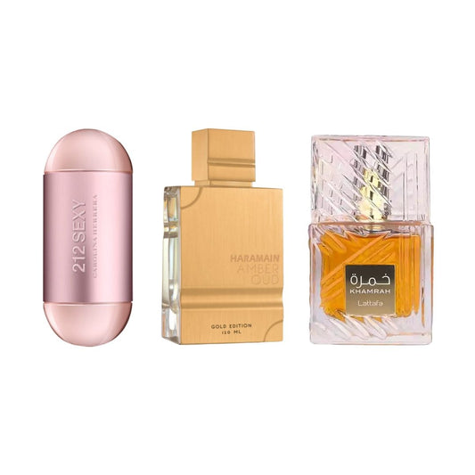 PERFUMES 212SEXYWOMAN+AMBEROUD+KHAMRAH