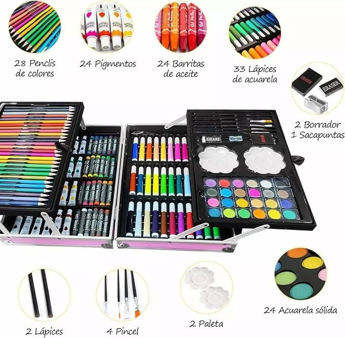 Set de Arte de 145 Pcs